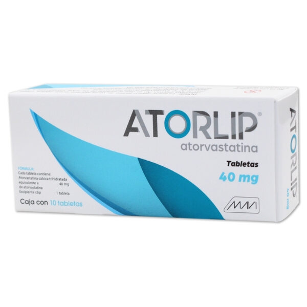 ATORLIP 40 MG C/10 TABLETAS