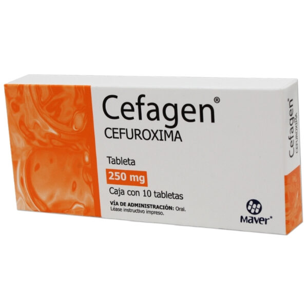 CEFAGEN 250 MG C/10 TABLETAS