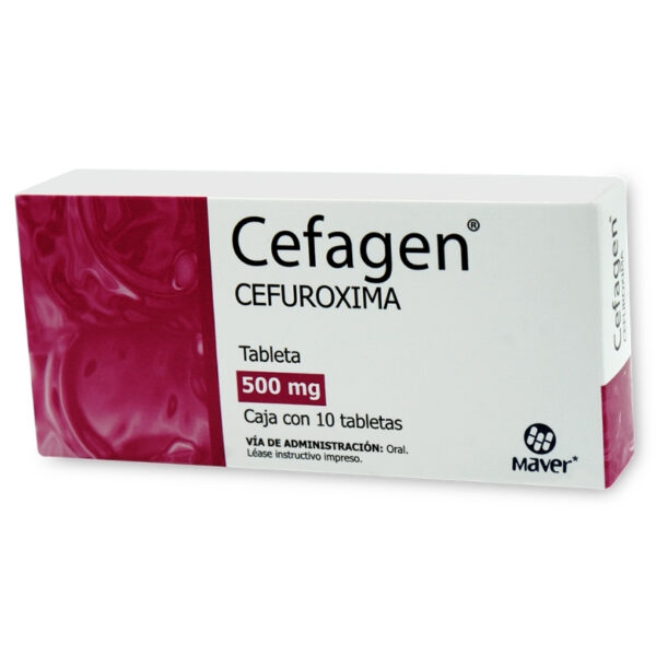 CEFAGEN 500 MG C/10 TABLETAS