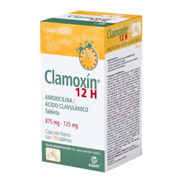 CLAMOXIN 12 H C/10 TABLETAS