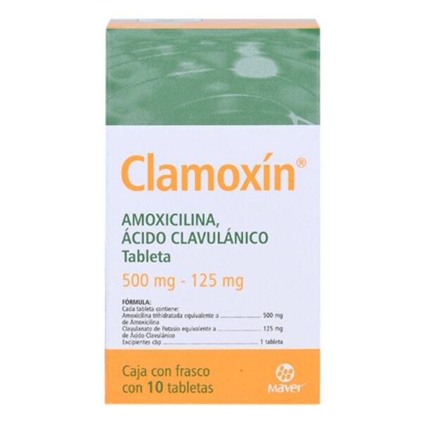 CLAMOXIN 500 MG C/10 TABLETAS