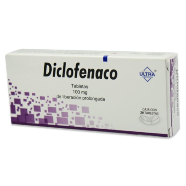 DICLOFENACO 100 MG C/20 TABLETAS