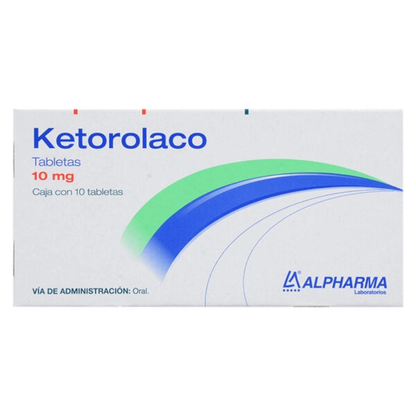 KETOROLACO 10 MG C/10 TABLETAS