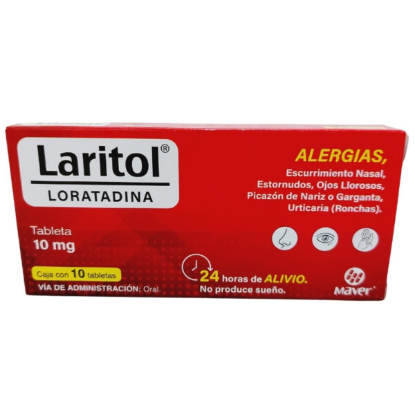 LARITOL 10 MG C/10 TABLETAS