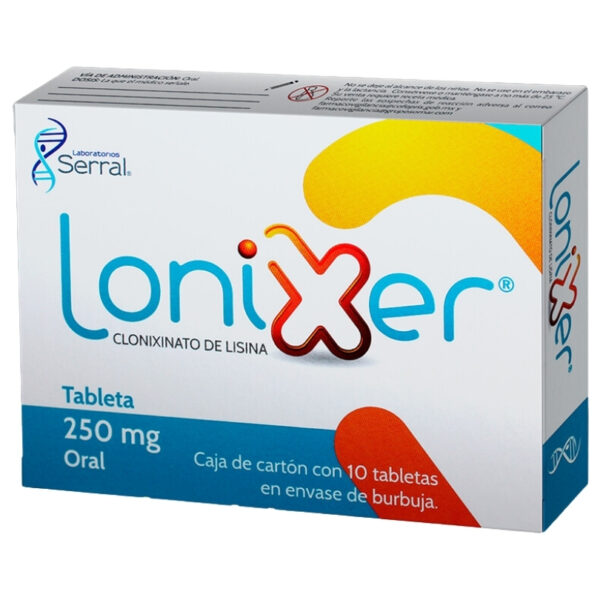 LONIXER 250 MG C/10 TABLETAS