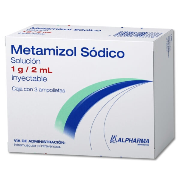 METAMIZOL SODICO 1 G/2ML SOL INY C/3 AMP