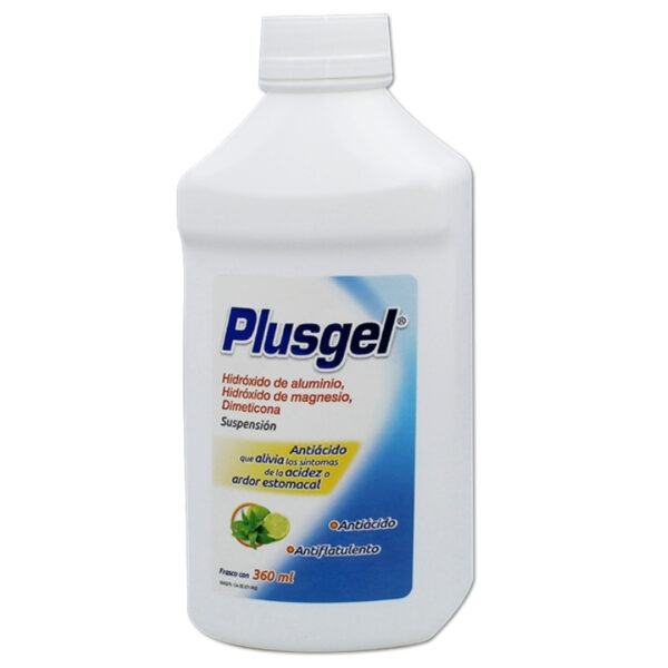 PLUSGEL SUSPENSION SABOR MENTA-LIMON 360 ML