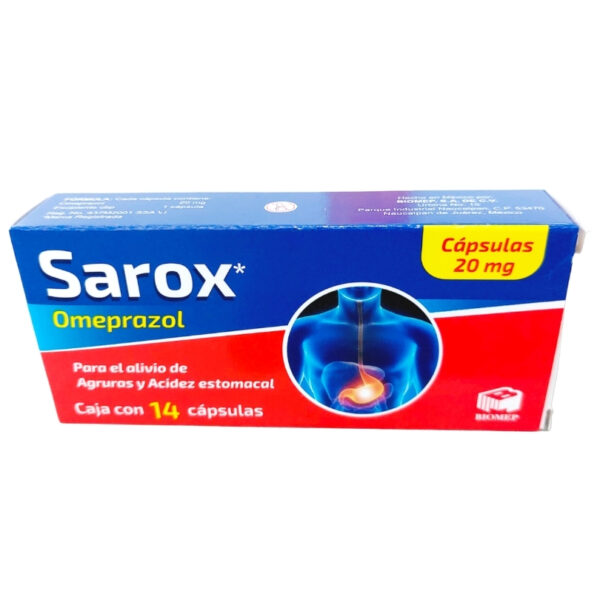 SAROX 20 MG C/14 CAPSULAS