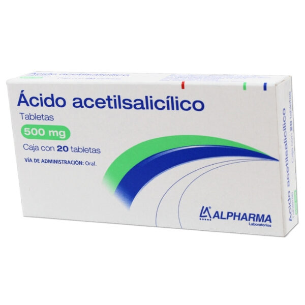 ACIDO ACETILSALICILICO 500 MG C/20 TABLETAS