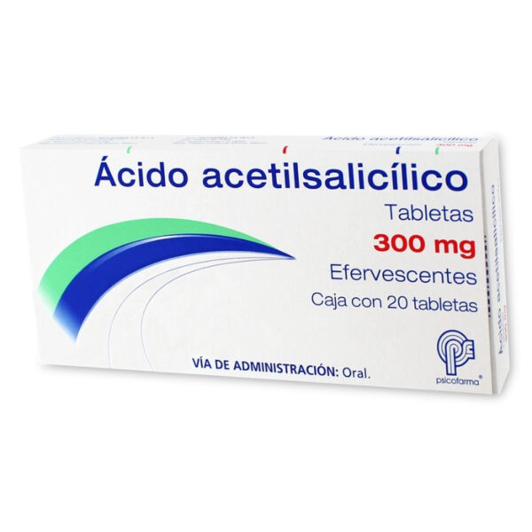 ACIDO ACETILSALICILICO EFERVECENTE 300 MG C/20 TABLETAS