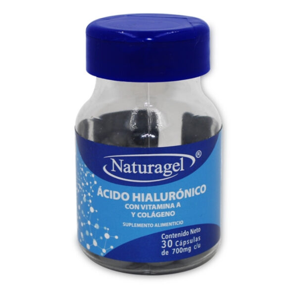 ACIDO HIALURONICO CON VITAMINA A Y COLAGENO 700 MG C/30 CAPSULAS