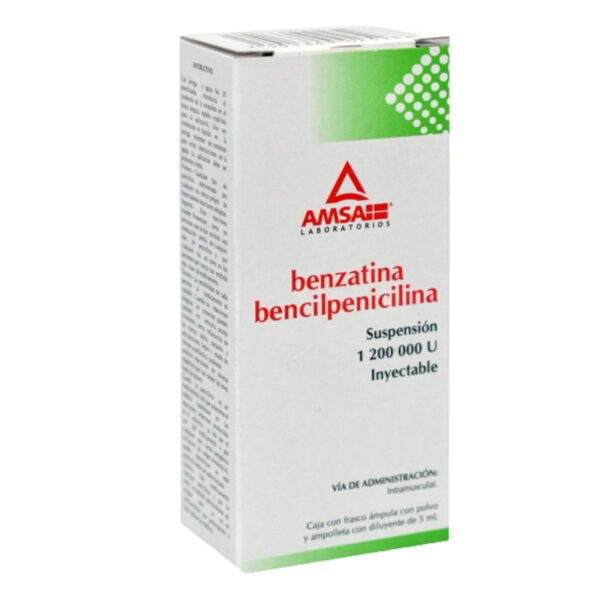 BENZATINA BENCILPENICILINA 1,200,000 U / 5 ML SOL INY C/1 FRASCO