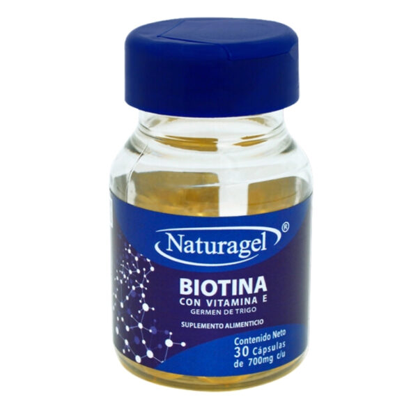 BIOTINA CON VITAMINA E 700 MG C/30 CAPSULAS