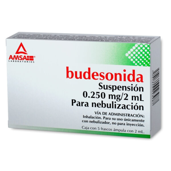 BUDESONIDA 0.250 MG/2 ML C/5 AMP