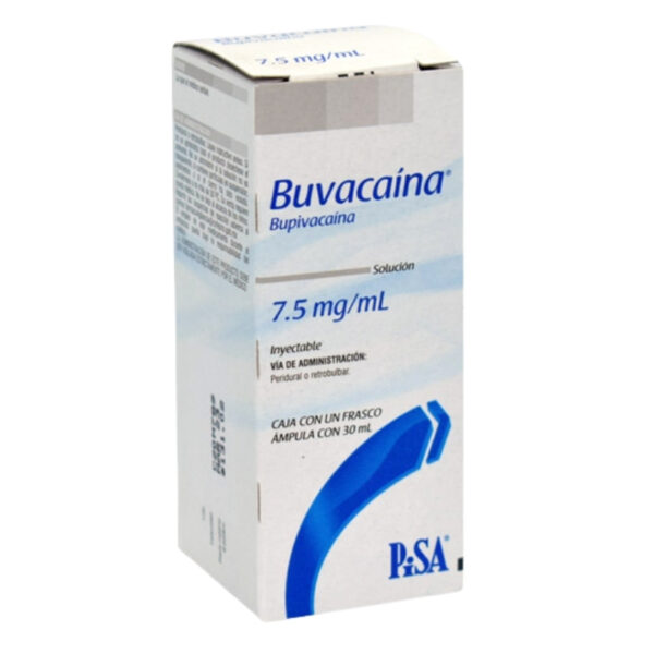 BUVACAINA 7.5 MG/ML SOL INY 30 ML AMP