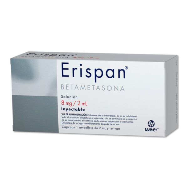 ERISPAN SOL INY 8 MG C/1 AMPOLLETA