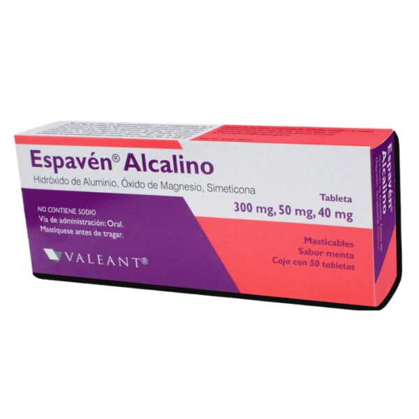 ESPAVEN ALCALINO C/50 TABLETAS MASTICABLES