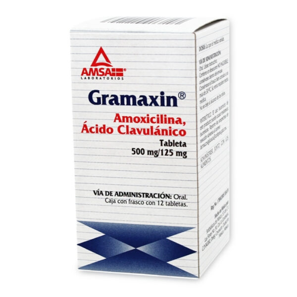 GRAMAXIN 500/125 MG C/12 TABLETAS