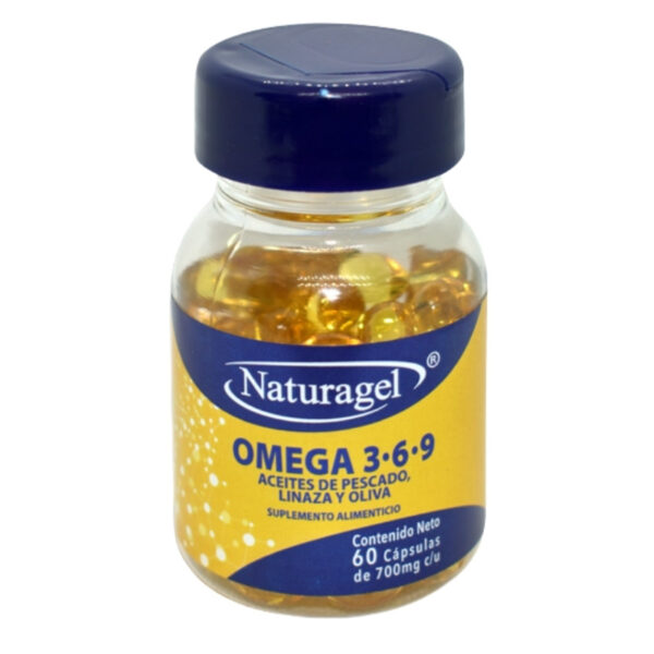OMEGA 3.6.9 ACEITE DE PESCADO, LINAZA Y OLIVA 700 MG C/60 CAPSULAS