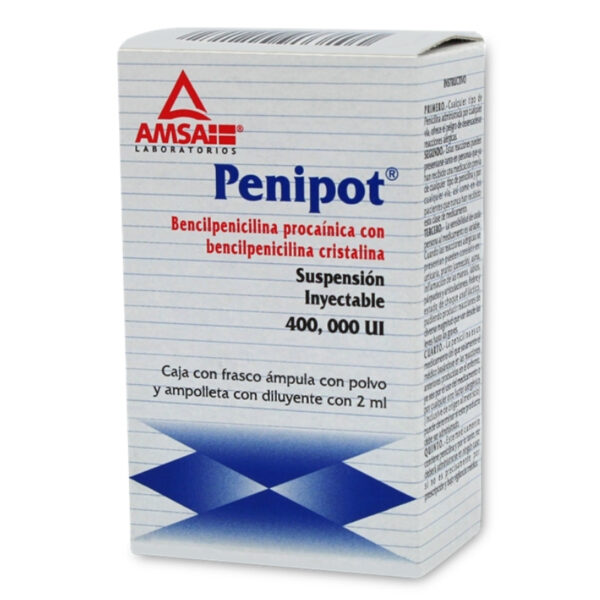 PENIPOT 400,000 UI/2 ML SOL INY C/1 AMP