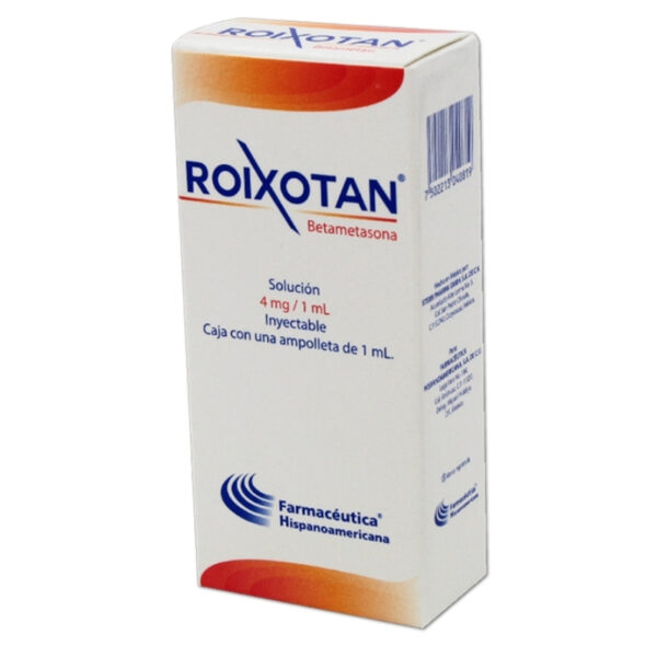 ROIXOTAN 4 MG SOL INY C/1 AMPOLLETA