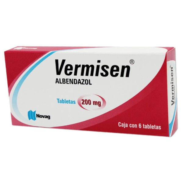 VERMISEN 200 MG C/6 TABLETAS